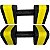 Par de Halteres Hidroginástica Em EVA 3 A 4Kg DF4013-BK Preto/Amarelo Dafoca Sports - Imagem 3