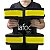 Par de Halteres Hidroginástica Em EVA 3 A 4Kg DF4013-BK Preto/Amarelo Dafoca Sports - Imagem 1