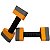 Par de Halteres Hidroginástica Em EVA 1 A 2 Kg DF4011-CZ Cinza/Laranja Dafoca Sports - Imagem 2