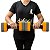 Par de Halteres Hidroginástica Em EVA 1 A 2 Kg DF4011-CZ Cinza/Laranja Dafoca Sports - Imagem 6