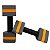 Par de Halteres Hidroginástica Em EVA 2 A 3 Kg DF4012-CZ Cinza/Laranja Dafoca Sports - Imagem 7