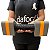 Par de Halteres Hidroginástica Em EVA 2 A 3 Kg DF4012-CZ Cinza/Laranja Dafoca Sports - Imagem 3