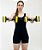 Par de Halteres Hidroginástica Em EVA 1 A 2 Kg DF4011-BK Preto/Amarelo Dafoca Sports - Imagem 2