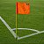Kit 4 Bandeiras De Escanteio Em PVC Com Mola Futebol Laranja Dafoca Sports - Imagem 3