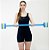 Halter em Barra Para Hidroginástica DF1121-AZ 2 a 3kg Azul e Amarelo Dafoca Sports - Imagem 1