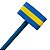 Halter em Barra Para Hidroginástica DF1122-AZ 3 a 4kg Azul e Amarelo Dafoca Sports - Imagem 4