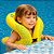 Colete Inflável Infantil 41cm Amarelo Piscina Praia Verão VV47303 Vollo Sports - Imagem 5