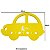 Tapete Flutuante Eva Natação Infantil Para Piscina DF4100-CA Carro Amarelo Dafoca Sports - Imagem 2
