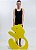 Tapete Flutuante Eva Natação Infantil Para Piscina DF4100-UR Urso Amarelo Dafoca Sports - Imagem 3