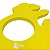 Tapete Flutuante Eva Natação Infantil Para Piscina DF4100-UR Urso Amarelo Dafoca Sports - Imagem 7