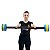 Halter Barra Redondo Hidroginástica 3-4kg 100cm DF4026-AZ Azul/Amarelo Dafoca Sports - Imagem 2