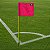 Kit 4 Bandeiras De Escanteio Em PVC Com Mola Futebol Rosa Dafoca Sports - Imagem 2