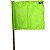 Kit 4 Bandeiras De Escanteio Em PVC Com Mola Futebol Verde Limão Dafoca Sports - Imagem 3