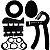 Kit 5 Hand Grips Exercícios Aperto Dedos Mãos Punho Para Fisioterapia Preto Liftness Dafoca Sports - Imagem 1