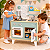Cozinha Infantil de Madeira Macaron Azul Janod Completa com Acessórios e Som - Imagem 3