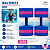 Par de Halteres em EVA para Hidroginástica DF1093-R 3 a 4 kg Rosa e Azul Dafoca Sports - Imagem 2