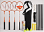 Kit Badminton para Treino Original, 4 Raquetes + 3 Petecas+ Nylon Rede e Suporte VB004 Vollo - Imagem 1