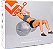 Bola de Ginástica Feijão Peanut Ball 45X90cm Cinza VP1051 Vollo Sports Com Bomba - Imagem 6