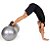Bola de Ginástica Feijão Peanut Ball 45X90cm Cinza VP1051 Vollo Sports Com Bomba - Imagem 3