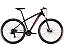 BICICLETA ARO 29 OGGI HACKER SPORT 21V PRETO E VERMELHA - Imagem 1