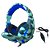FONE Headset Gamer TecDrive C/ Led e Controle Vol. Camuflado Agua/Azul/Preto - Naval PX6 - Imagem 1