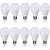 KIT COM 10 LAMPADA LED 15W BIVOLT E27 BRANCO QUENTE 3.000K - Imagem 1