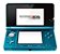 Nintendo 3ds Standard Cor Aqua Blue - Imagem 1