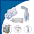 Kit Nebulização Infantil e Adulto - Conexão Rosca Universal (CAIXA) - Imagem 1