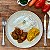 Carne de panela, arroz branco e purê de abóbora - Imagem 1