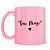 Caneca Personalizada Glitter Rosa (Com Nome) - Imagem 1