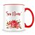 Caneca Personalizada Flores Mod.3 (Com Nome) - Imagem 2