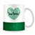 Caneca Personalizada Base Glitter Verde - Coração (Com Nome) - Imagem 2