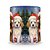 Caneca Estampada Cachorrinhos Noel 3D - Imagem 3