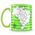 Caneca Personalizada Mapa do Brasil Para Colorir - Imagem 1