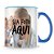 Caneca Personalizada do seu Jeito Alça e Interior Azul Celeste - Imagem 2