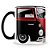Caneca Kombi Preta e Vermelha (Com Nome) - Imagem 1