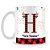 Caneca Alfabeto Natalino – Letra H (Com Nome) - Imagem 1