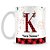 Caneca Alfabeto Natalino – Letra K (Com Nome) - Imagem 1