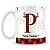 Caneca Alfabeto Natalino – Letra P (Com Nome) - Imagem 1