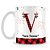 Caneca Alfabeto Natalino – Letra V (Com Nome) - Imagem 1
