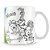 Caneca Galinha Pintadinha para Colorir - Imagem 2
