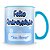 Caneca Feliz Aniversário - Azul (Foto e Nome) - Imagem 2