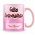 Caneca Feliz Aniversário - Rosa (Foto e Nome) - Imagem 2