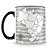 Caneca Mapa do Brasil Para Colorir (Preto) - Imagem 1