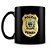 Caneca Polícia Penal da Paraíba 100% Preta (Com Nome) - Imagem 1