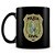Caneca Polícia Civil do Ceará 100% Preta (Com Nome) - Imagem 1