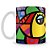 Caneca Personalizada Romero Britto Peixinhos - Imagem 1