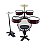 Bateria Infantil Rock Baby 2 Tons Profissional Com Chimbal VINHO - Imagem 3