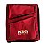Mochila Bag Para Baqueta  Acessórios Bateria Luxo Vermelha - Imagem 1