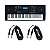 Teclado Arranjador Custom Sound 5/8 61Teclas Cabo P10 - Imagem 1